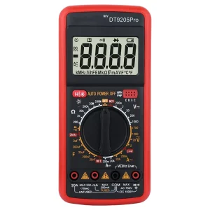 DT9205Pro 2000-Count 4-Digit Digital Multimeter Voltmeter Ammeter Capacitance Resistance Tester