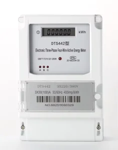 DTS High Power Three Phase Energy Meter 380V 100A Class 1.0 LCD for Industrial Equipment Power Usage Tracking