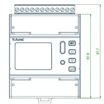 DTSD1352-4S Three Phase Current Transformer Din Rail Smart Power Consumption Kwh Meter for Distribution Cabinet