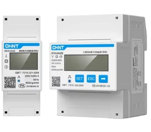 DTSU666 RS485 220V/380V 5-80A Electronic Energy Meter Power Meter Smart kwh Meter Watt Meter 33v 20a With CE for EU