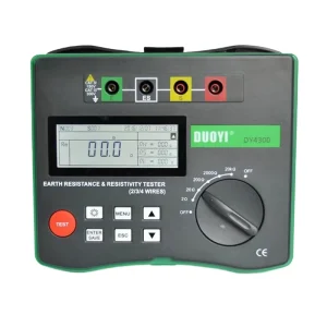 DY4300 Digital Earth Tester Ground Resistance Meg ohmmeter Soil Resistivity Component Tester 0~20.99k