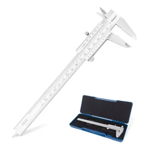 Dasqua Left Hand Stainless Steel Vernier Caliper Range 150mm Accuracy 0.03mm Caliper Vernier With Locking Screw