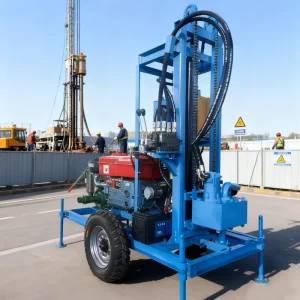 Depth 300m 500m 600m 180m Water Well Drilling Rig Water Bore Machine