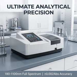 Derui UV Vis Spectrophotometer 190 1100nm 2nm Bandwidth for Pharmaceutical Chemical Food Lab Analysis CE Certified