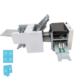 Desktop Automatic A3 Paper Sheet Cross Folding Machine Price Industrial Adjustable A4 Paper Folding Machine for Brochure
