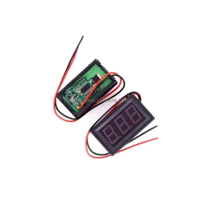 Dial Voltmeter DC 4.5V to 30V Dial Voltmeter Voltage Panel Meter Red/Blue/Green For 6V 12V Electromobile Motorcycle Car
