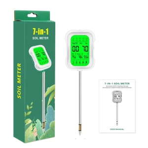 Digital 7 in 1 Soil Tester Soil Moisture PH Temperature Fertility and Light” for Home Gardens and Greenhouses