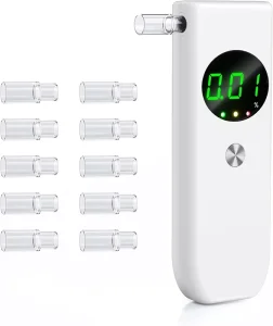 Digital Alcohol Tester Breathalyzer BAC Meter High Precision Alcohol Detector Fast Response for Personal Use