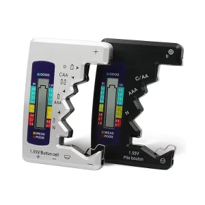 Digital Battery Tester with LCD Display for Dry Battery Discharge Analysis
