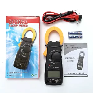 Digital Clamp Meter AC Current Multimeter DC AC Voltage Ammeter Voltage Tester Amp Hz Capacitance Ohm Test DT3266L