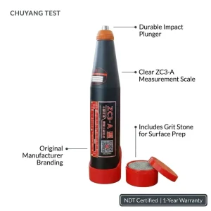 Digital Concrete Rebound Hammer Schmidt Hammer NDT Compressive Strength Tester for Concrete Inspection with Warranty