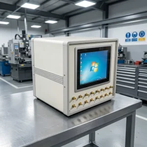 Digital Display 8 Channel Aluminum Shell Pneumatic Column Instrument SPC Output for Mechanical Component Testing