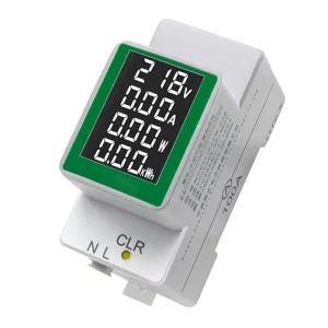 Digital Display Multifunction Rail-mounted Voltage and Current Meter AC 50-300V 100A Tester CN GUA Model None