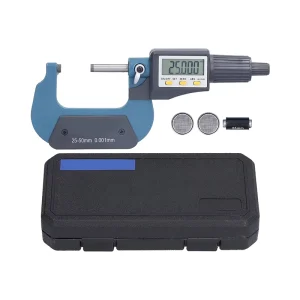 Digital Electronic Caliper Tool 0-25mm IP54 Waterproof Micrometer for Machining Metal 0.001mm Accuracy