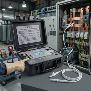Digital Insulation Resistance Tester Megger Meter High Voltage Portable Megohmmeter for Cable Motor Transformer Testing