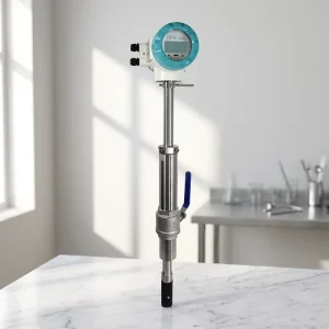 Digital LCD Display IP68 DC24V Clamp type Electromagnetic Water Flowmeter 4 20mA Corrosion resistant Liquid Insert type