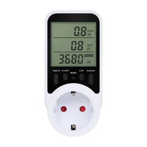 Digital LCD Energy Power Meter Analyzer Wattmeter Single Phase Electricity Power Socket Monitoring Meter