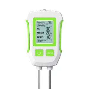 Digital LCD Soil Tester Nutrient EC PH Moisture Temperature Backlight Organic Matter TONY for House Plants Garden Lawn Farm
