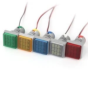 Digital LED Display AC Tester Voltmeter Ammeter Frequency Hertz Voltage Meter Indicator