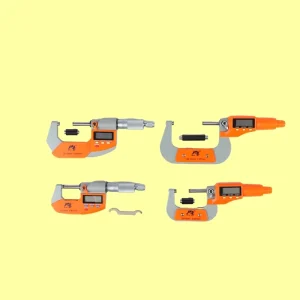 Digital Micrometer Set 0.001mm Steel Custom Color 0-25/25-50/50-75/75-100mm