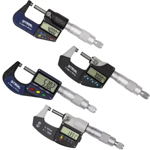 Digital Micrometers 0 1″ 0 25mm 0.00005″ 0.001mm Waterproof Thickness Gauge Measuring Tool Vernier Caliper Outside Micrometer