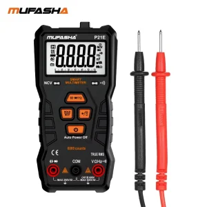 Digital Multimeter 6000 Counts AC DC Volt Test Meter Ohm Tester Measures Capacitance Continuity NCV Frequency and True RMS