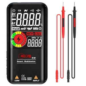 Digital Multimeter Tester Electrical Voltmeter USB Rechargeable Flashlight Sound Alarm 620V Max Voltage for Car Battery