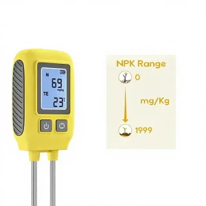 Digital NPK Soil Tester 7 in 1 Smart pH Moisture Temperature Nutrients Meter Handheld Professional Soil Analyzer for Garden