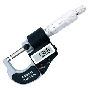 Digital Outside Micrometer, Electronic Stainless Steel, 0.1mm Resolution, 0-25mm, 25-50mm, 50-75mm, 75-100mm