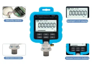 Digital Pressure Gauge 2500 bar Accuracy 0.025% F.S. Pressure Gauge Calibrator Industrial Measuring Instrument