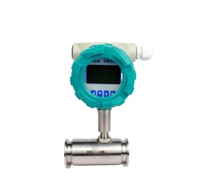 Digital Pulse Output SS304 Gasoline Fuel Air Turbine Flowmeter Oil Water Sensor Modbus 4-20mA RS485 IP65 OEM