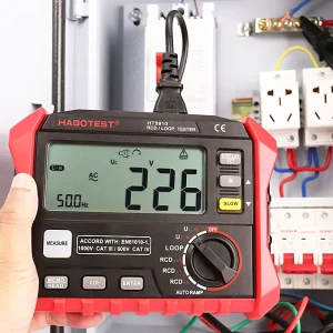 Digital RCD and Loop Impedance Tester MS5910 HT5910