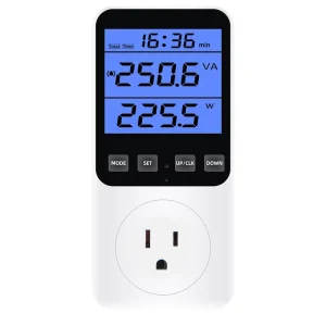 Digital Single Phase Power Meter Socket AC 220V EU FR US UK AU BR Plug Outlet Power Analyzer Voltage Wattmeter