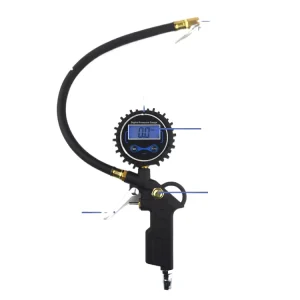 Digital Tire Pressure Gauge LCD Inflator Gun with Hose for Car, Truck and Motorcycle Tires