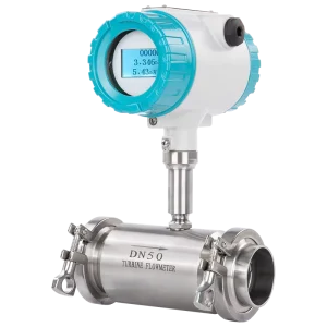 Digital Turbine Flowmeter Liquid Water Flow Measurement Oil Stainless Steel Flange Connectivity High Accuracy CE OEM