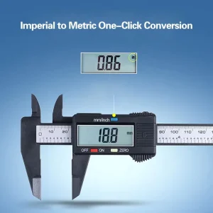 Digital Vernier Caliper 0-150mm ±0.01mm Large LCD Display Stainless Steel for Industrial Use
