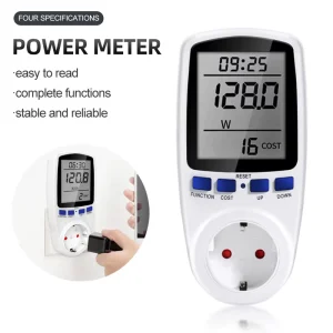 Digital Voltage Wattmeter Power Meter 110/250V Consumption Watt Energy KWh Socket EU/US/UK/FR Plug Electricity Analyzer Monitor