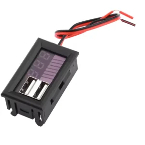 Digital Voltmeter 12V USB Voltage Capacity Tester 3S 11.1V-12.6V Li-ion Lead Acid Battery Meter Dual USB Battery Capacity Tester