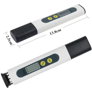 Digital Water Quality TDS Meter LCD Display 0-9999 PPM Temperature Pen for Hydroponics and Aquariums