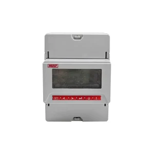 Din Rail Mounted Multifunction Power Meter RS485 Communication Port Single Phase LCD Display 0.5 Accuracy Class Waterproof
