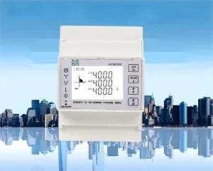 Din Rail Three Phase RS485 Modbus Energy Meters Electric Meters Power Meter kWh Meter Class 1.0 Accuracy 100A LCD Display