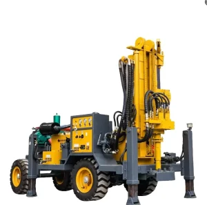 DiscountWheeled Drilling Rig Can Drill 100m 1000m Fully Hydraulic Water Well Drilling Rig