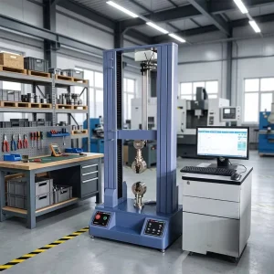 Double Column Microcomputer Universal Tensile Testing Machine for Fabric and Textile Strength Testing