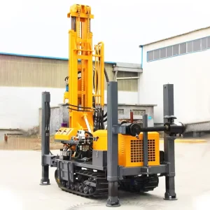 Drill Rig Deep Well 350m Hydraulic Water Well Drilling Machine Crawler Air Compressor Durable