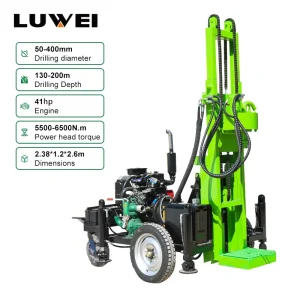 Drilling Rig Diesel Powered Water Well Drilling Rig the Optimal Equipment for Drilling in Rock and Sandy Formations