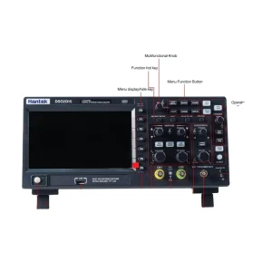 Dso2d15 Digital Oscilloscope Meter Desktop Oscillograph Oscillometer 7 Inch TFT LCD Screen 2ch+1ch Channels
