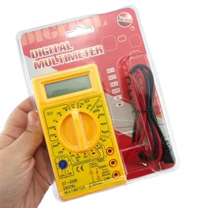Dt 830B Digital Multimeter Portable Handheld Multimeter For Ac Dc Voltage Current Resistance Transistor Testing