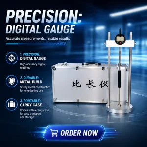 Dual Guide Pillar Digital Comparator Double Column Cement Length Gauge for Construction Material Lab Measurement SKLYYQ
