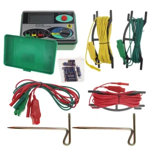 Duoyi Dy4100 Digital LCD Display Earth Resistance Measurement Soil Resistivity Tester Ground 0 Ohm Insulation