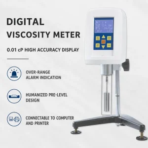 Dv2T Viscometer Lab Testing Equipment Electronic Measuring Instrument Brookfield Starch Viscometer RV China Spindle LVT